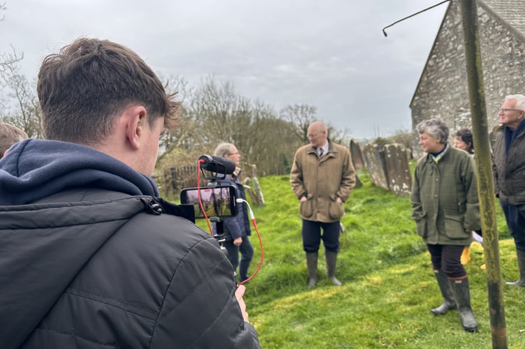Reporter Tom Curphey records Rosemary Gibson as she discusses Old St Runius Church, the parish church of Marown until 1853. Today it only holds services for special occasions.