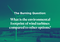 What is the environmental footprint of wind turbines?