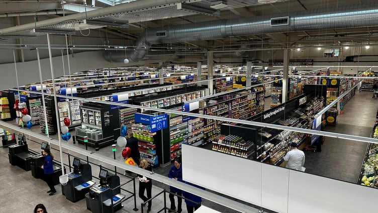 Inside the new Tesco superstore on Victoria Road, Douglas (Photo: David Lloyd-Jones)