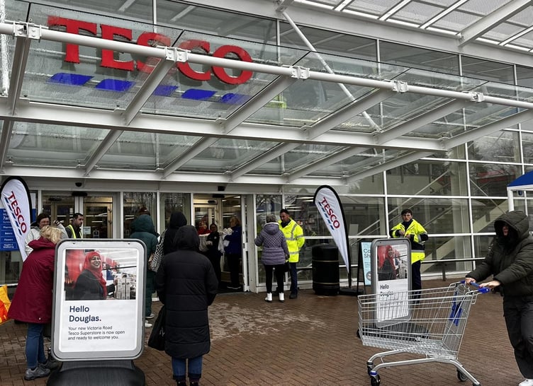 Inside the new Tesco superstore on Victoria Road, Douglas (Photo: David Lloyd-Jones)