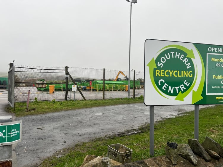 The Southern Civic Amenity Site in Port St Mary