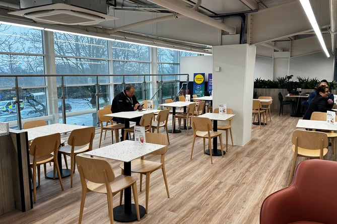 Inside the new Tesco superstore cafe on Victoria Road, Douglas (Photo: David Lloyd-Jones)