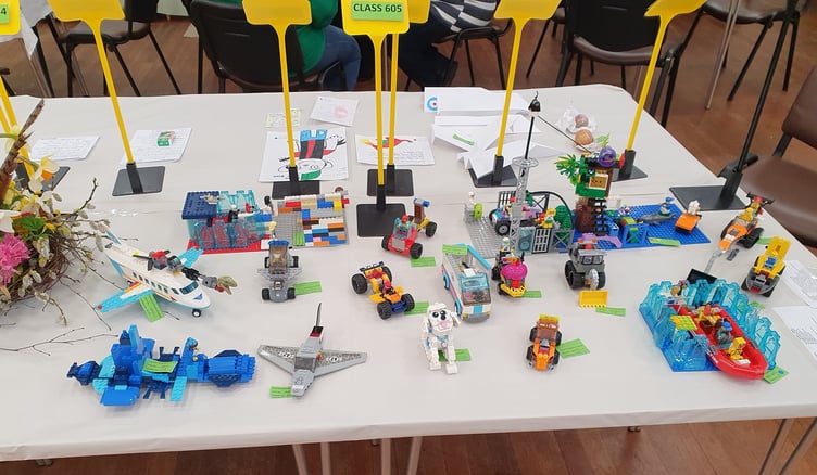The Lego category proved popular at Ramsey Horticultural Society's spring show. The Northern Lego Club entered many of the models on show