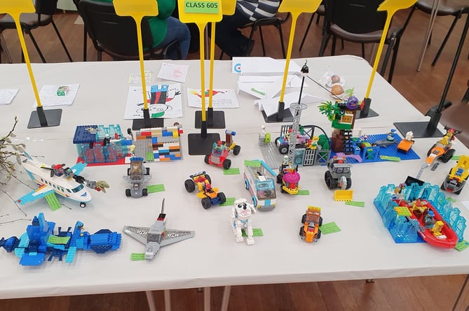 The Lego category proved popular at Ramsey Horticultural Society's spring show. The Northern Lego Club entered many of the models on show