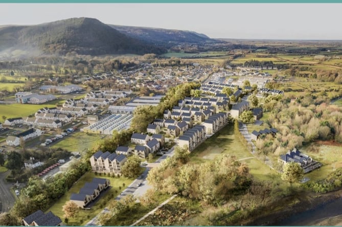 Artist's impression of the proposed Sulby Riverside development