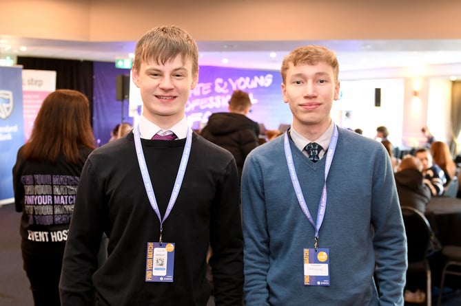 Students' opinions on their future career plans - Leo Dixon (left) and Harbour Clark (right), both Year 13 at Ballakermeen high school