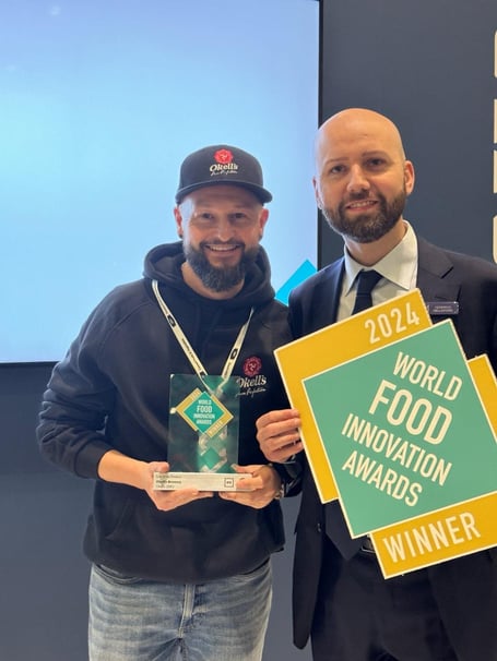 Photo Caption: (left to right) Head Brewer – Kevin Holmes being presented with the award