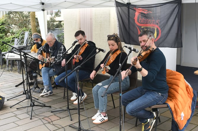 The Shennaghys Jiu festival in Ramsey - pictured is Scottish band Fochabers