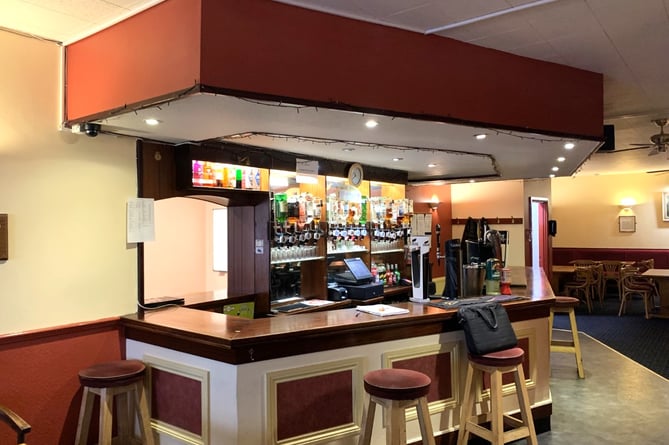 The bar on the ground floor of the Peel Manx Legion Club