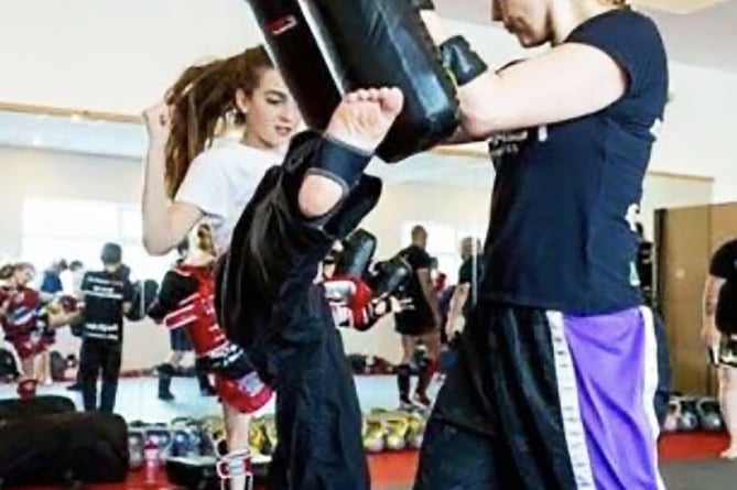 The women's kickboxing course will take place on Saturday, April 13
