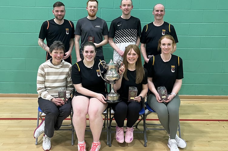 The Vikings team that triumphed in the 2024 Green Final: (back row, left to right) Callum Peat, Matt Garratt, Stuart Foley and Steve Allan. (Front) Csilla Buck, Emma Nicholson, Sarah Gardner and Mel McKnight