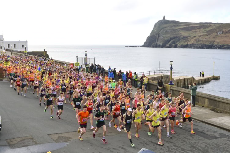 The Easter Festival of Running begins with the traditional Port Erin 10km Road Race, which this year is on April 18 (Photo: Dave Kneen)