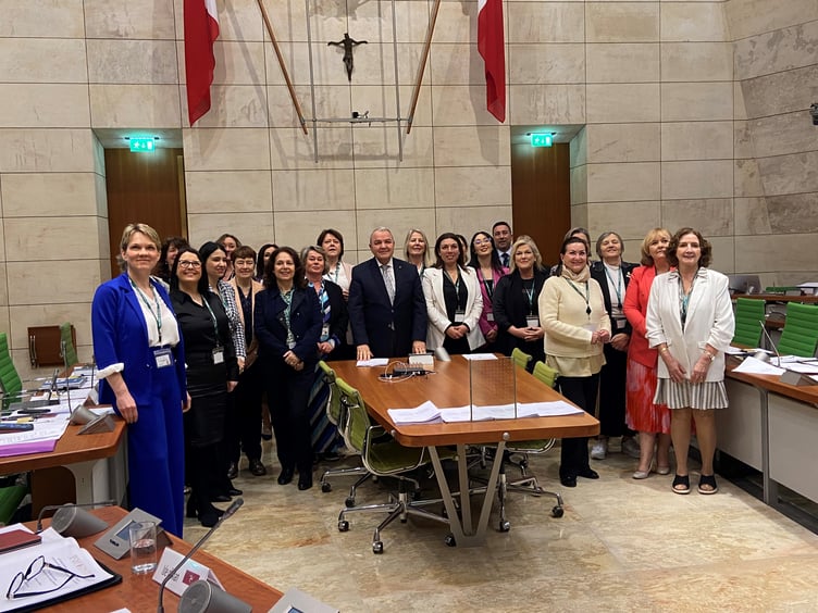 Delegates attending the British Islands and Mediterranean Regional (BIMR) Commonwealth Women Parliamentarians (CWP) conference in Malta
