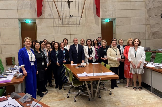 Delegates attending the British Islands and Mediterranean Regional (BIMR) Commonwealth Women Parliamentarians (CWP) conference in Malta