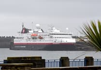 Pictures and video show first cruise ship of 2024 season docked in the Isle of Man