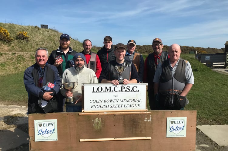 Competitors in the second round of the Colin Bowen Memorial English Skeet league at Meary Veg, Santon on Sunday 
