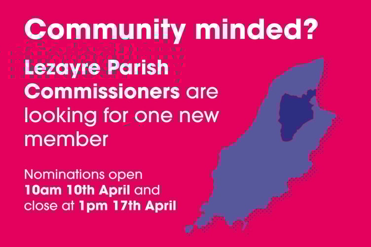 Lezayre and Andreas Parish Commissioners are looking for one new member