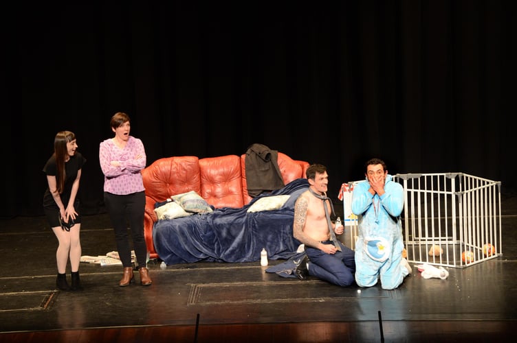 Babysitting Calvin performed by Service Players at the Easter Festival of Plays