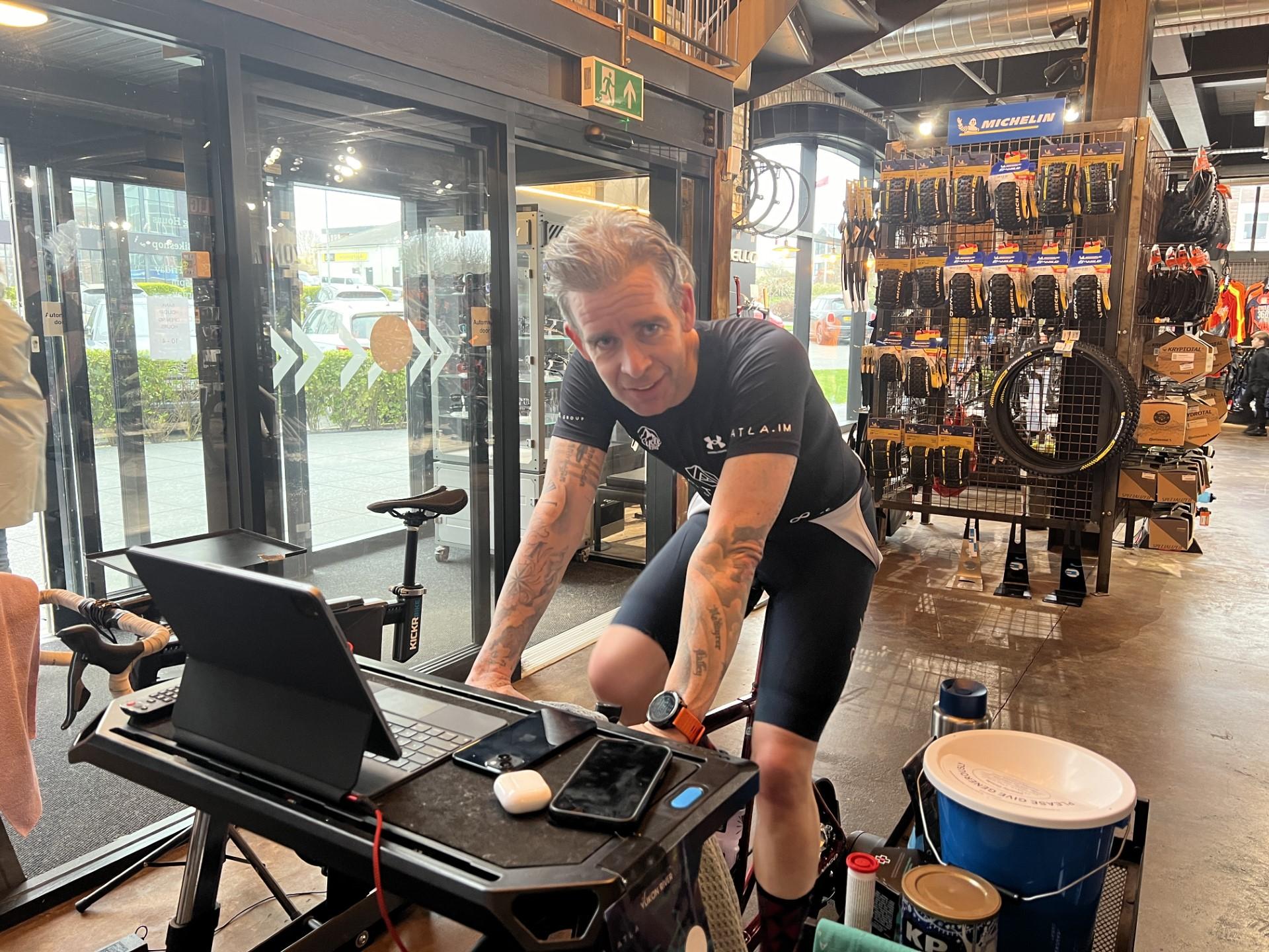 Martin's 715km static cycle for Manx Mencap - Vimarsana News