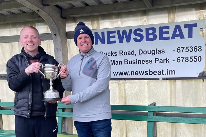 Newsbeat Men’s Doubles winners Neil Withers (left) and Paul Dunn (Photo Tash Fenlon)
