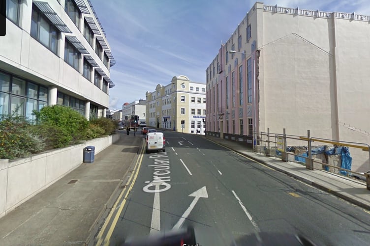 The incident happened on Circular Road, Douglas