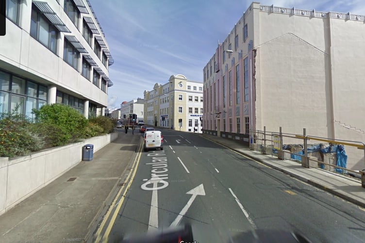 The incident happened on Circular Road, Douglas