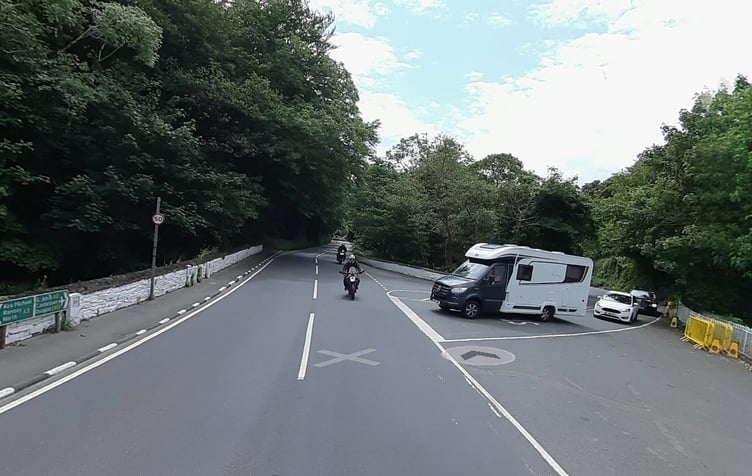 The emergency road closure is between Ballig and Ballacraine, with traffic diverted via the Poortown Road