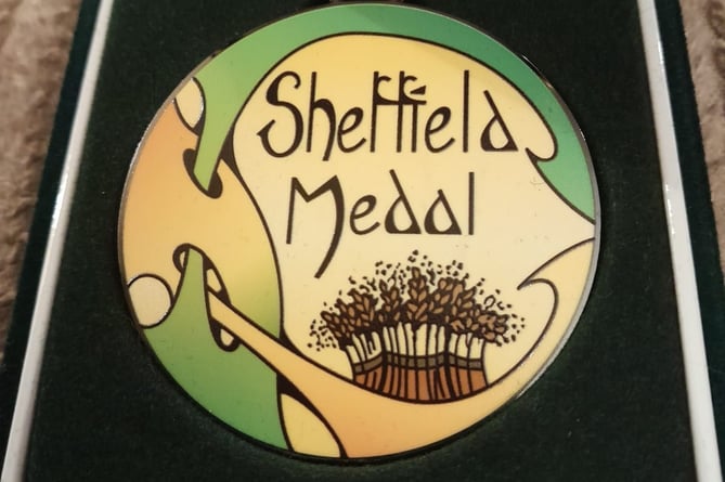 The new Sheffield Medal designed by Jenny Kissack will be awarded to the top young singer