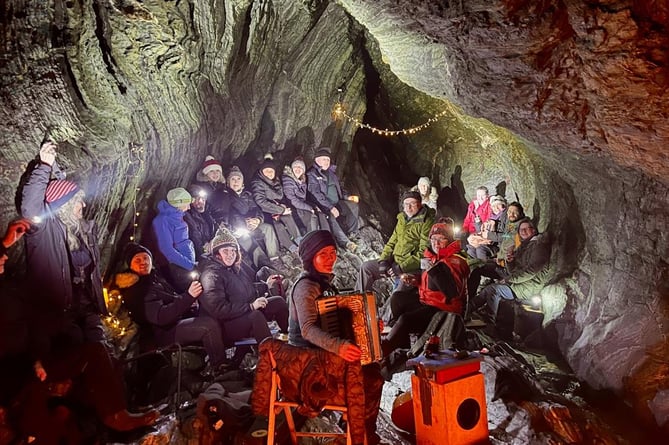 Celebrate the full moon with live music in a secret cave
