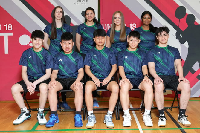 The Isle of Man team that competed in the Under-18s Inter Counties Tournament at Nottingham University recently. (Girls l-r) Kelly Domingo, Fatima Syed, Laura Garrity and Ameya Malikireddy. (Boys l-r) Tommy Cheng, Lok Yien Cheung, Edward Cheung, Martin Cheung and Euan McConnell (Photo: Alan Spink)