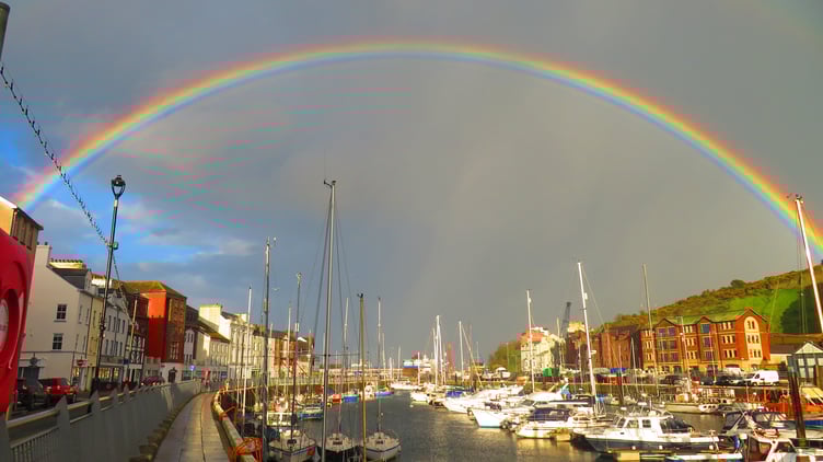 Gosia Koguc-Batista snapped this rainbow over Douglas Marina