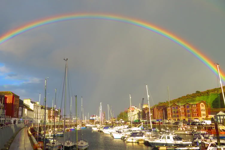 Gosia Koguc-Batista snapped this rainbow over Douglas Marina