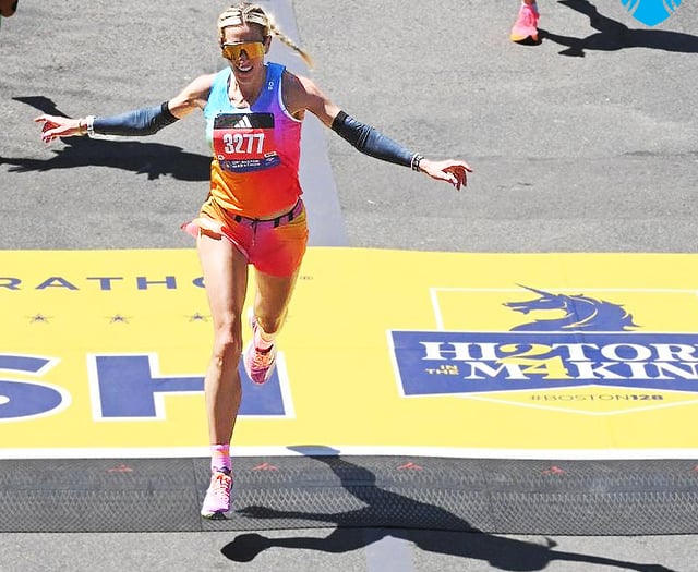 Christa produces superb run in Boston Marathon