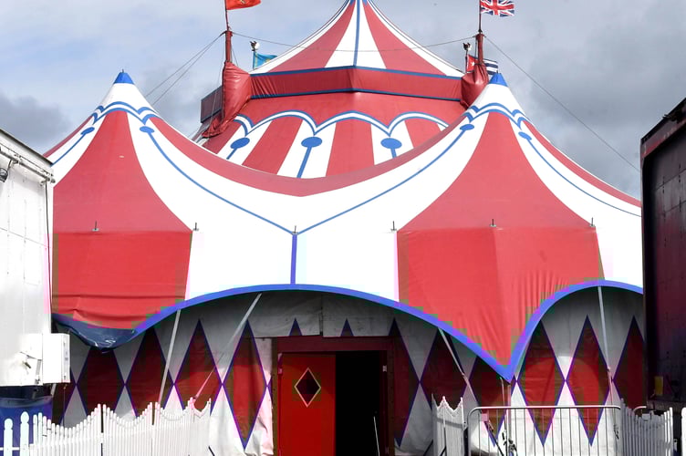 Gandeys circus at Nobleâs Park, next to the TT Grandstand -
