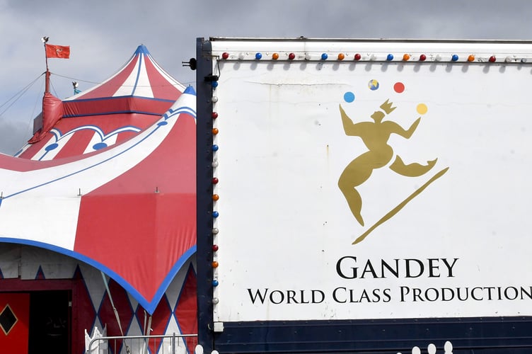 Gandeys circus at Nobleâs Park, next to the TT Grandstand -