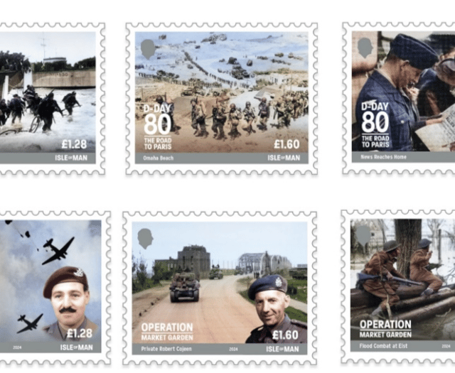Post Office issue stamps celebrating anniversary of D-Day landings