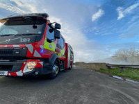 Isle of Man fire service respond to fire at Animal Waste Plant 