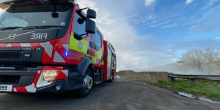 Isle of Man fire service respond to fire at Animal Waste Plant 