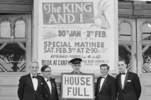 My Uncle Jack second from left, while the other side of 'House Full' sign is Arthur Quiggin