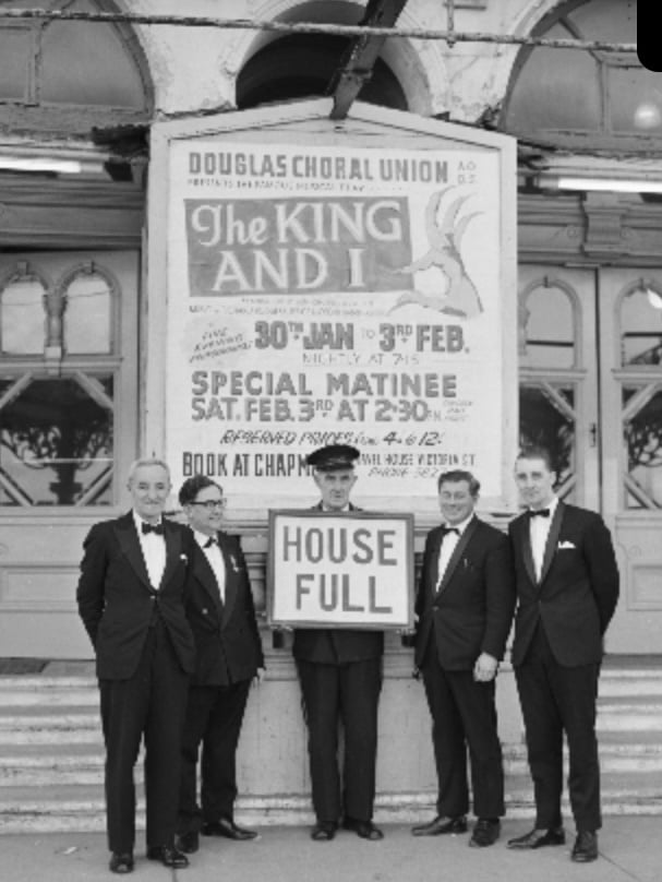 My Uncle Jack second from left, while the other side of 'House Full' sign is Arthur Quiggin