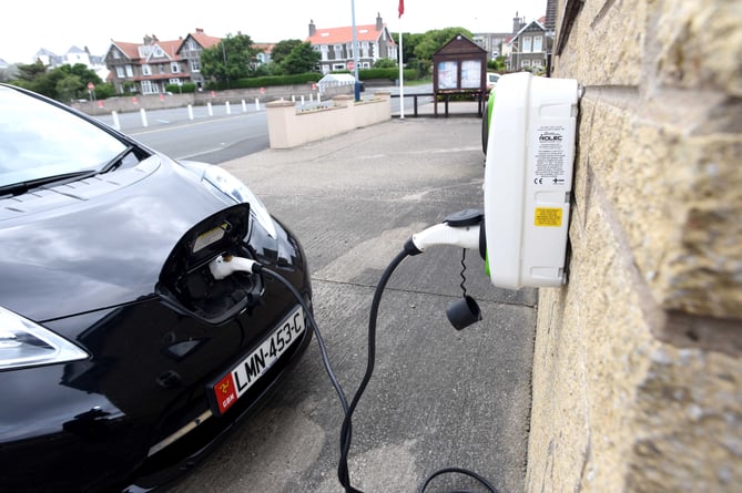 Port Erin Commissioners have installed charging points for electric vehicles outside their offices in Bridson Street.
