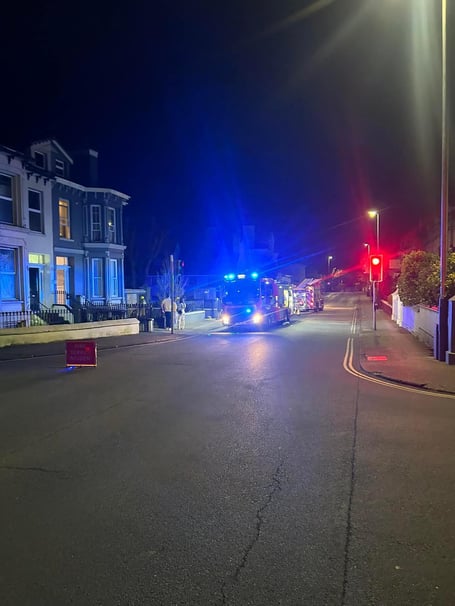 Flat fire on Woodbourne Road