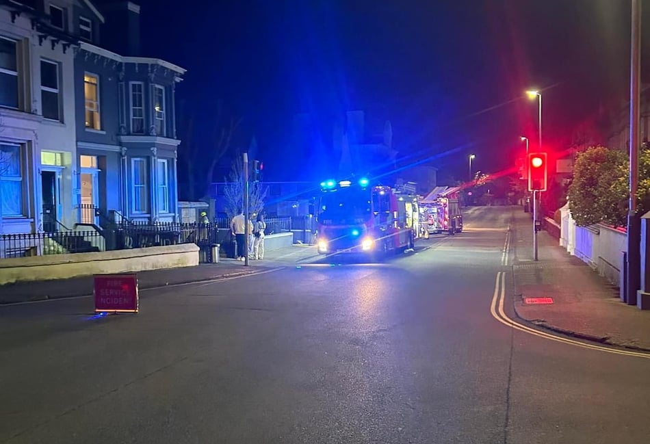 Emergency call-out to flat fire