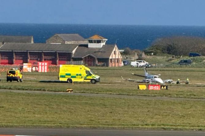 Scene of the light aircraft incident