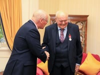 Leader of Purple Helmets presented with British Empire Medal