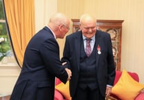 Leader of Purple Helmets presented with British Empire Medal