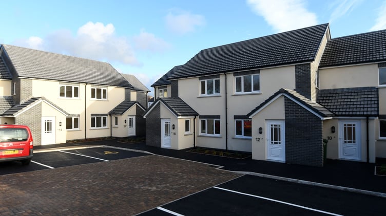 Social housing on Marion Road, Onchan