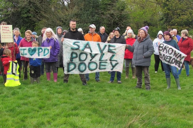 Campaigners gather to save Poyll Dooey from development