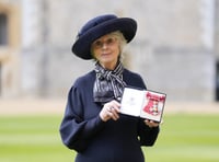 Isle of Man resident Diana Parkes receives CBE at Windsor Castle