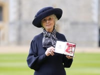 Isle of Man resident Diana Parkes receives CBE at Windsor Castle